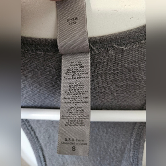 Next Level Apparel Mermaid Tank Top grey and blue ocean shirt my little mermaid - Picture 4 of 5